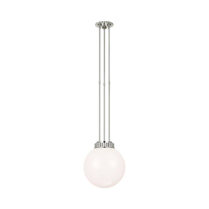 Cavill Pendant Light in Polished Nickel (11.5-Inch).