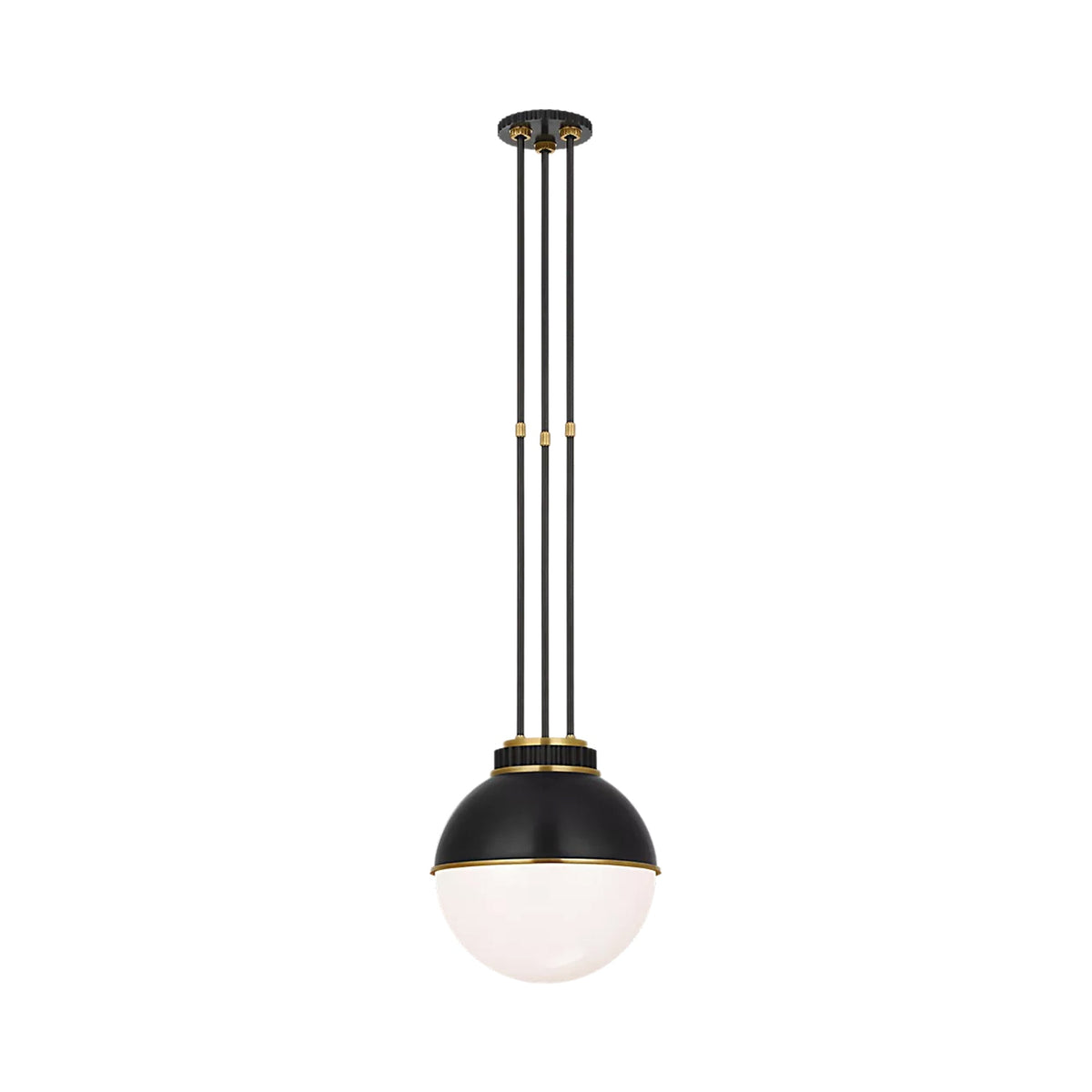 Cavill Pendant Light in Bronze And Natural Brass (12-Inch).