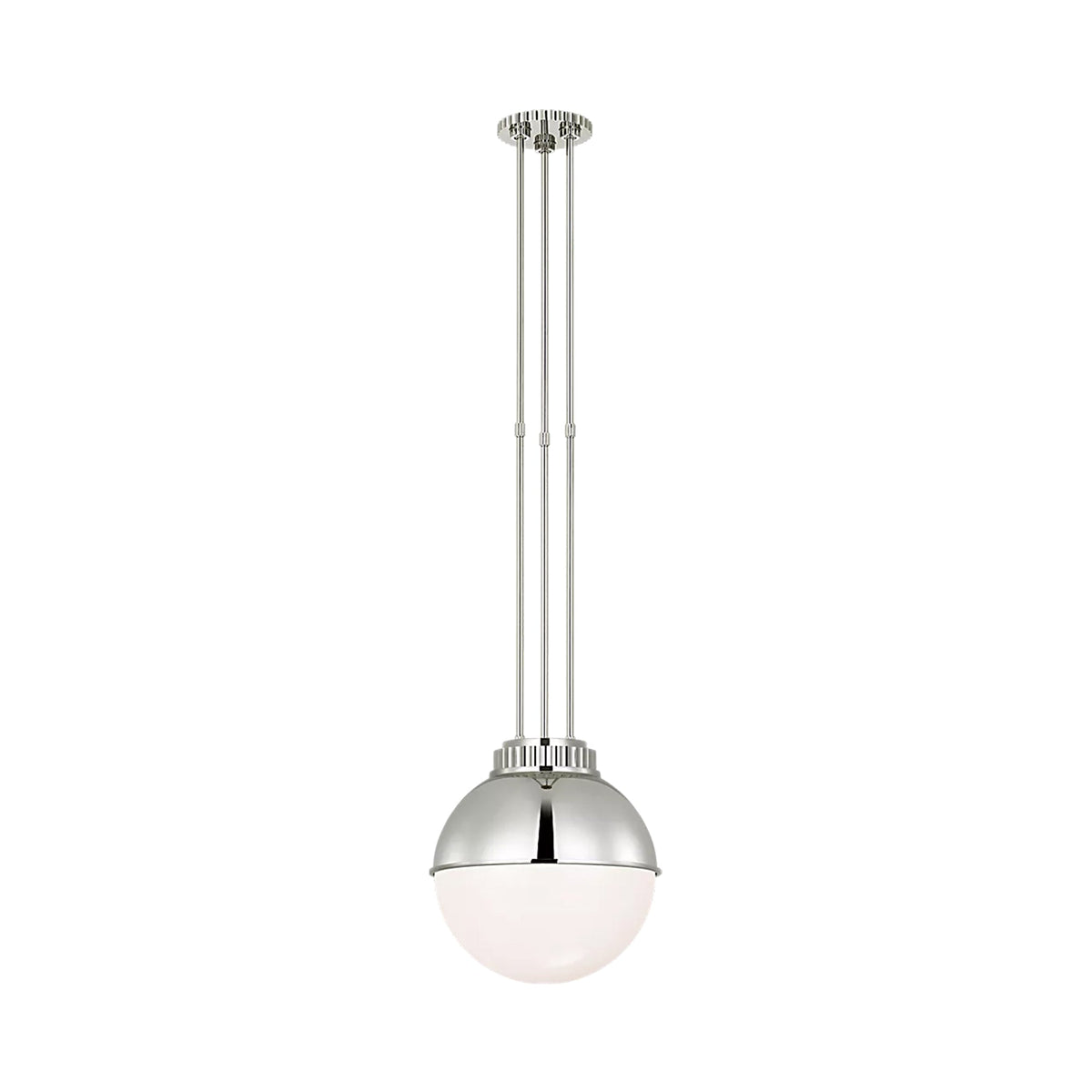 Cavill Pendant Light in Polished Nickel (12-Inch).