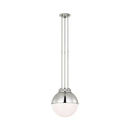 Cavill Pendant Light in Polished Nickel (12-Inch).