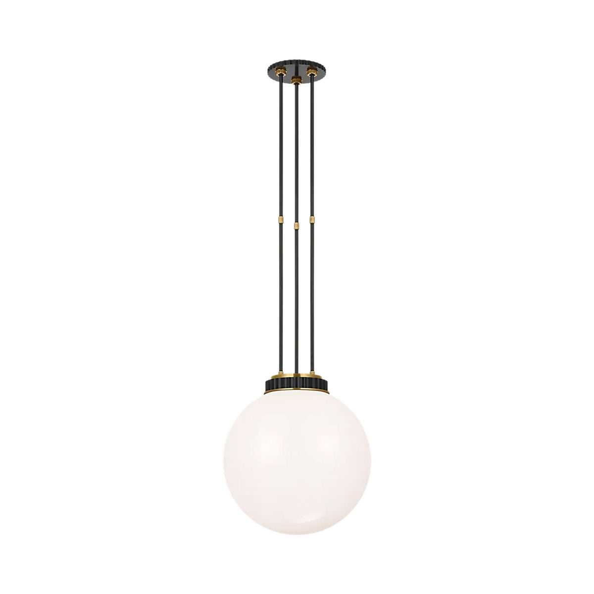 Cavill Pendant Light in Bronze And Natural Brass (15.5-Inch).
