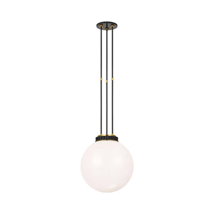 Cavill Pendant Light in Bronze And Natural Brass (15.5-Inch).