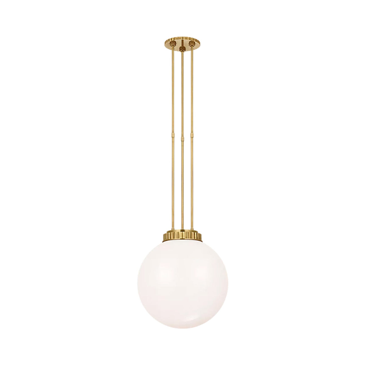 Cavill Pendant Light in Natural Brass (15.5-Inch).