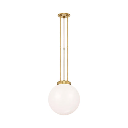 Cavill Pendant Light in Natural Brass (15.5-Inch).