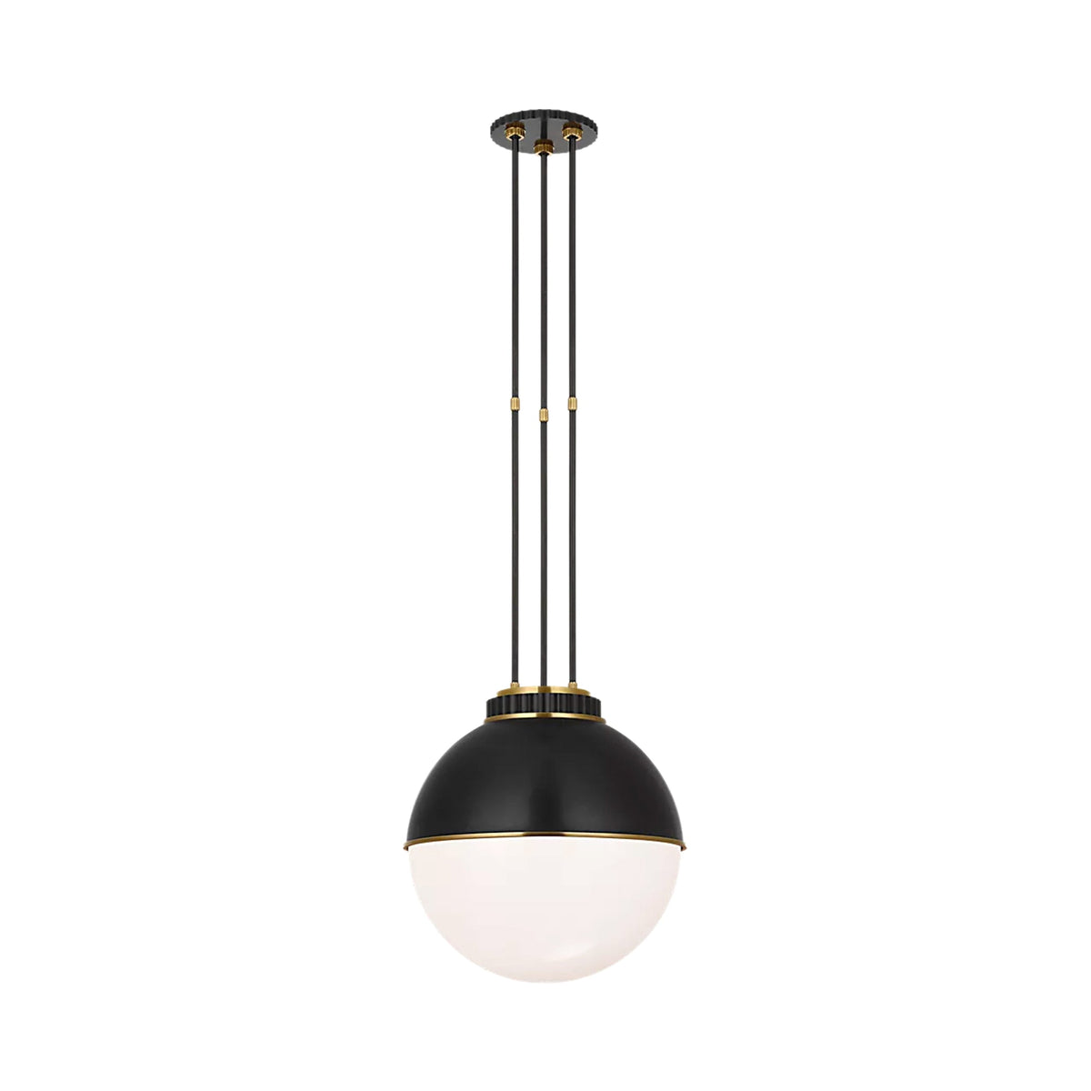 Cavill Pendant Light in Bronze And Natural Brass (16.25-Inch).