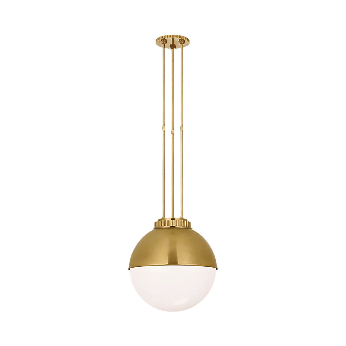 Cavill Pendant Light in Natural Brass (16.25-Inch).