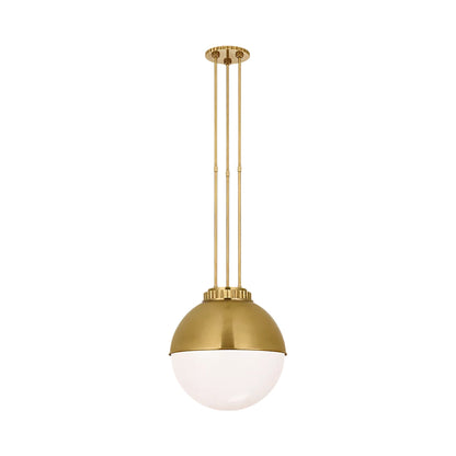 Cavill Pendant Light in Natural Brass (16.25-Inch).