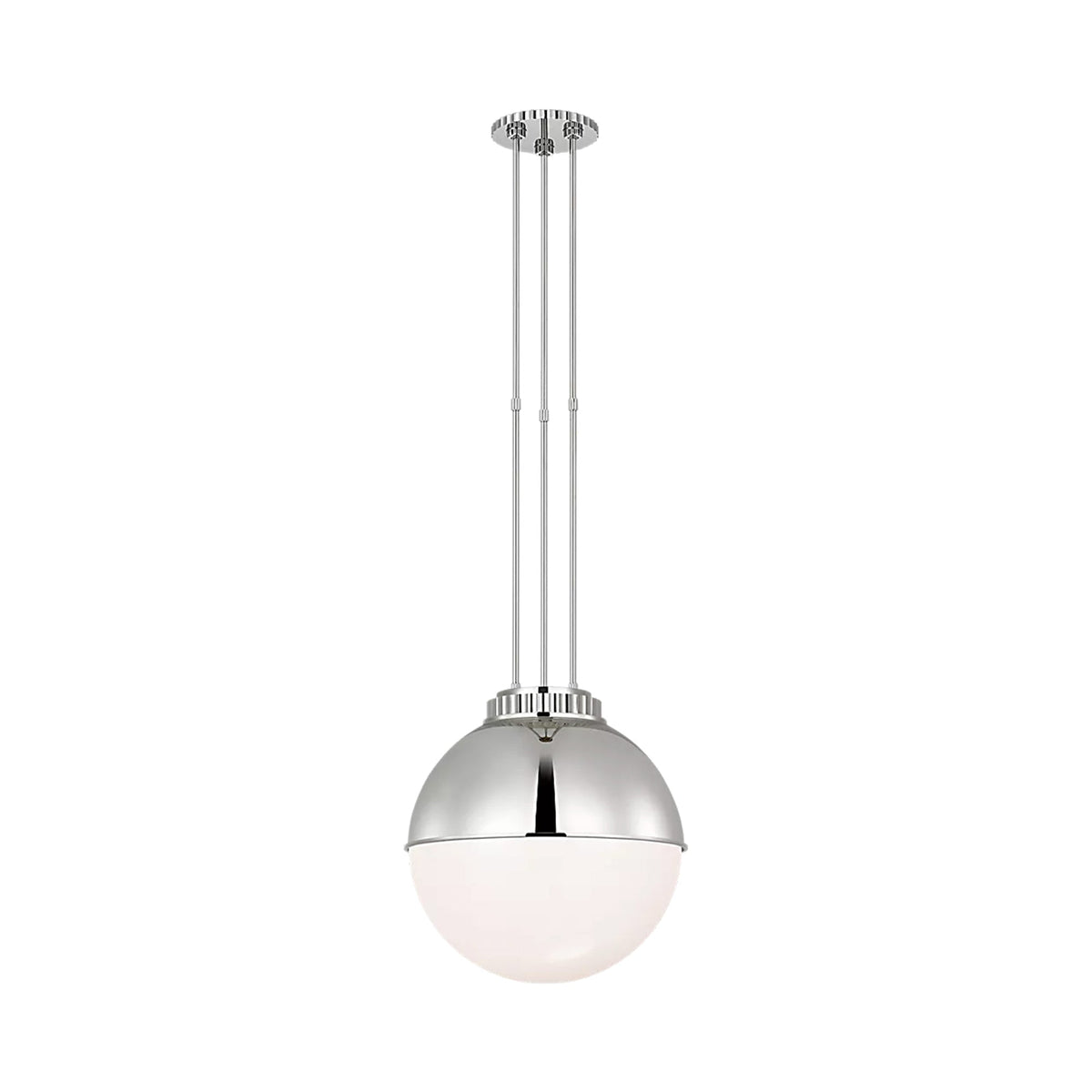 Cavill Pendant Light in Polished Nickel (16.25-Inch).