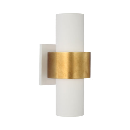 Chalmette Wall Light in Plaster White/Gild.
