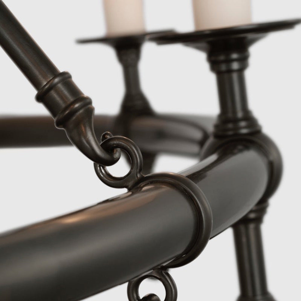 Classic Two-Tier Chandelier in Detail.