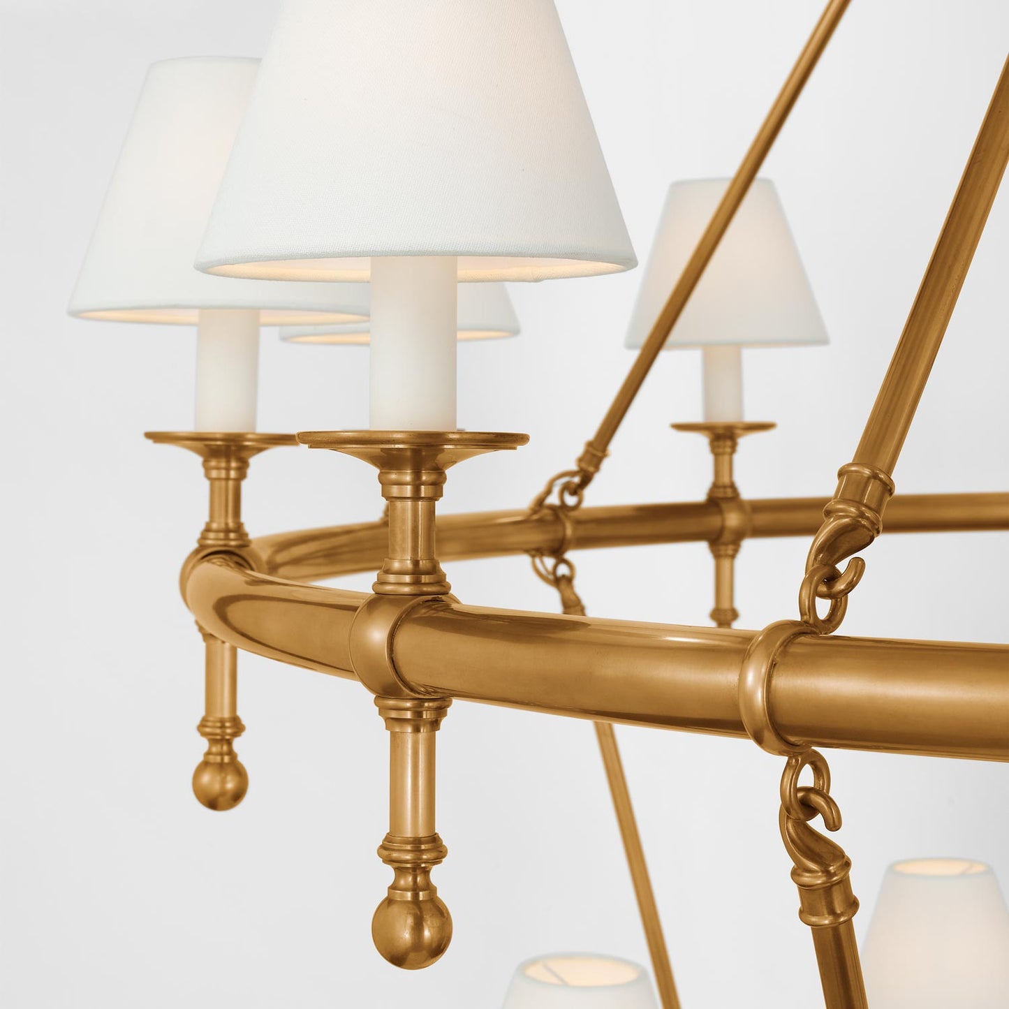 Classic Two-Tier Chandelier in Detail.
