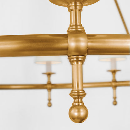 Classic Two-Tier Chandelier in Detail.