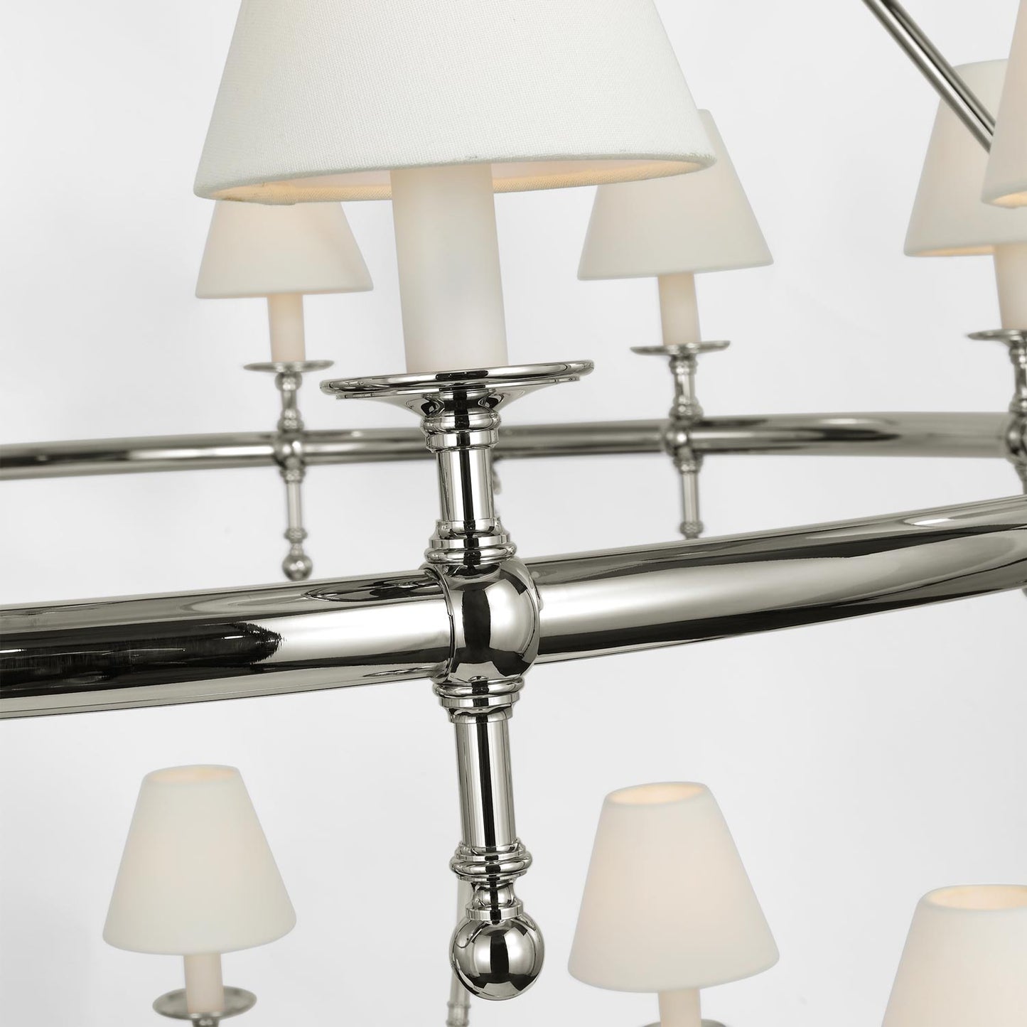 Classic Two-Tier Chandelier in Detail.