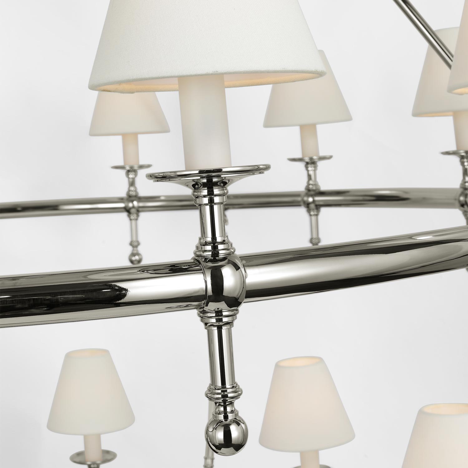 Classic Two-Tier Chandelier in Detail.