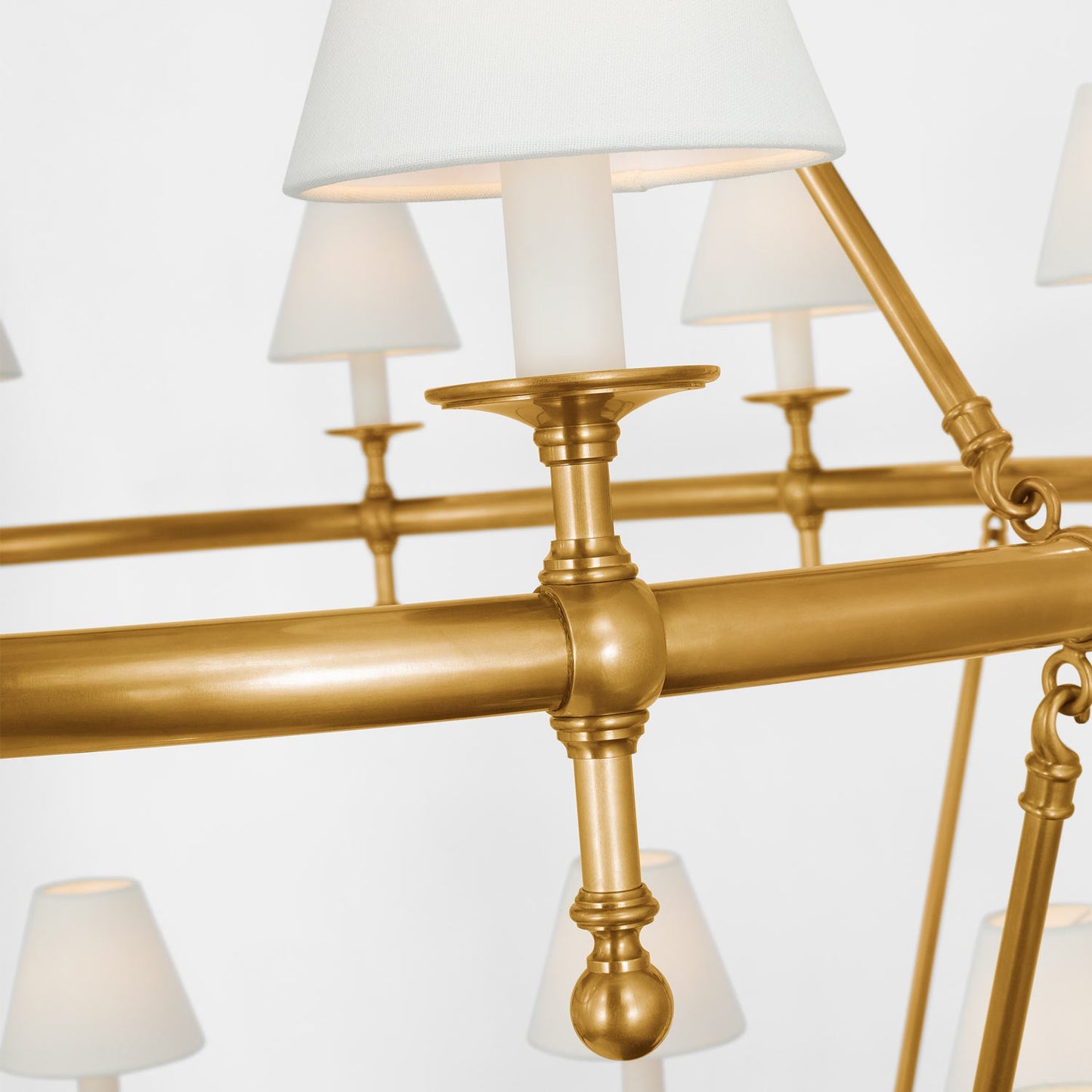 Classic Two-Tier Chandelier in Detail.