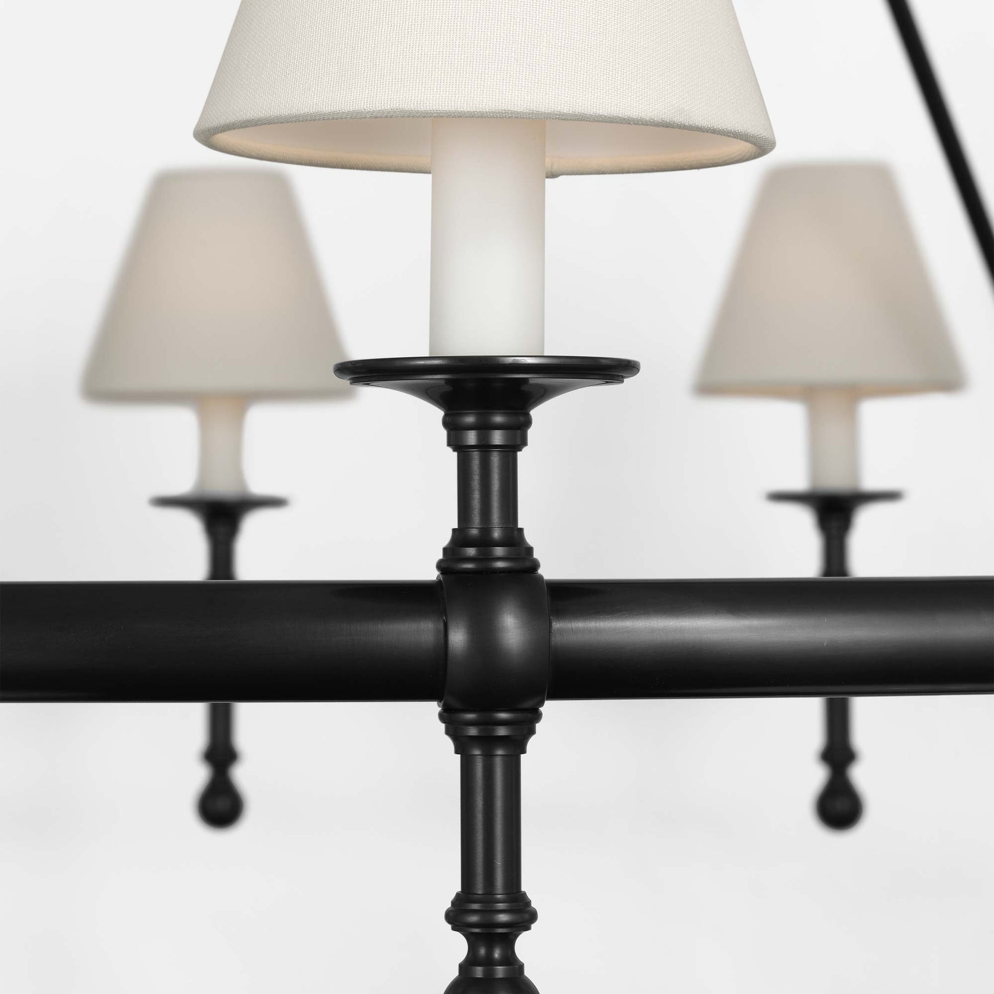 Classic Two-Tier Chandelier in Detail.