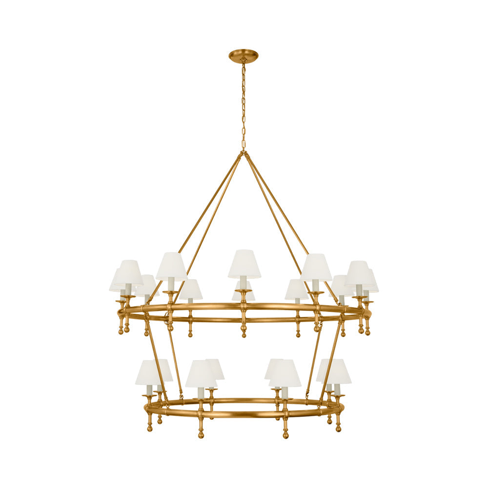 Classic Two-Tier Chandelier in Detail.