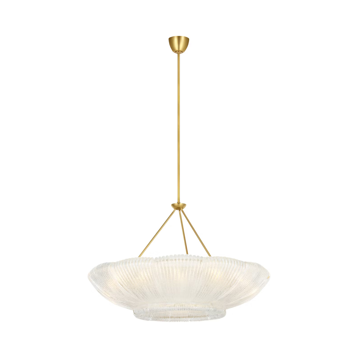 Claude Chandelier in Clear Graniglia Glass.