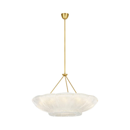 Claude Chandelier in Clear Graniglia Glass.