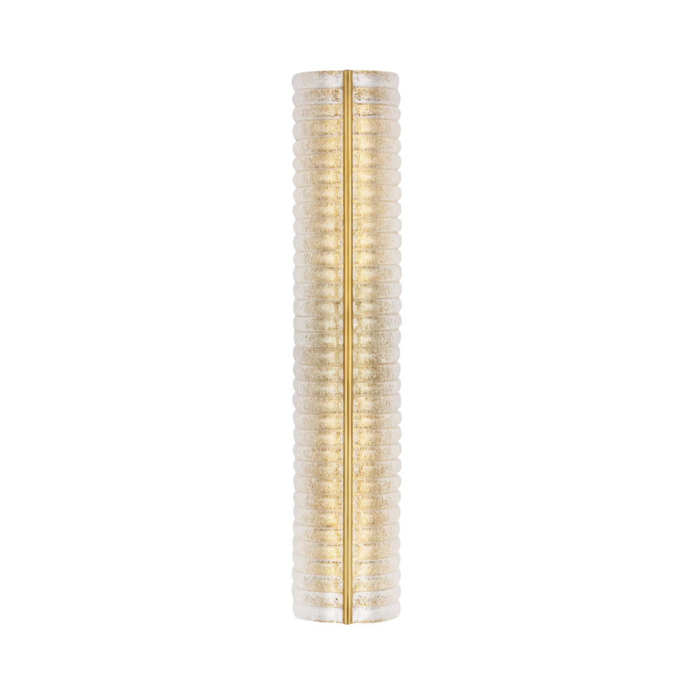 Claude Wall Light in Clear Graniglia Glass (27-Inch).