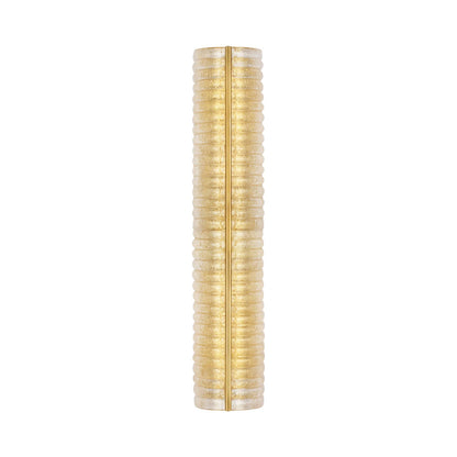 Claude Wall Light in Gold Graniglia Glass (27-Inch).