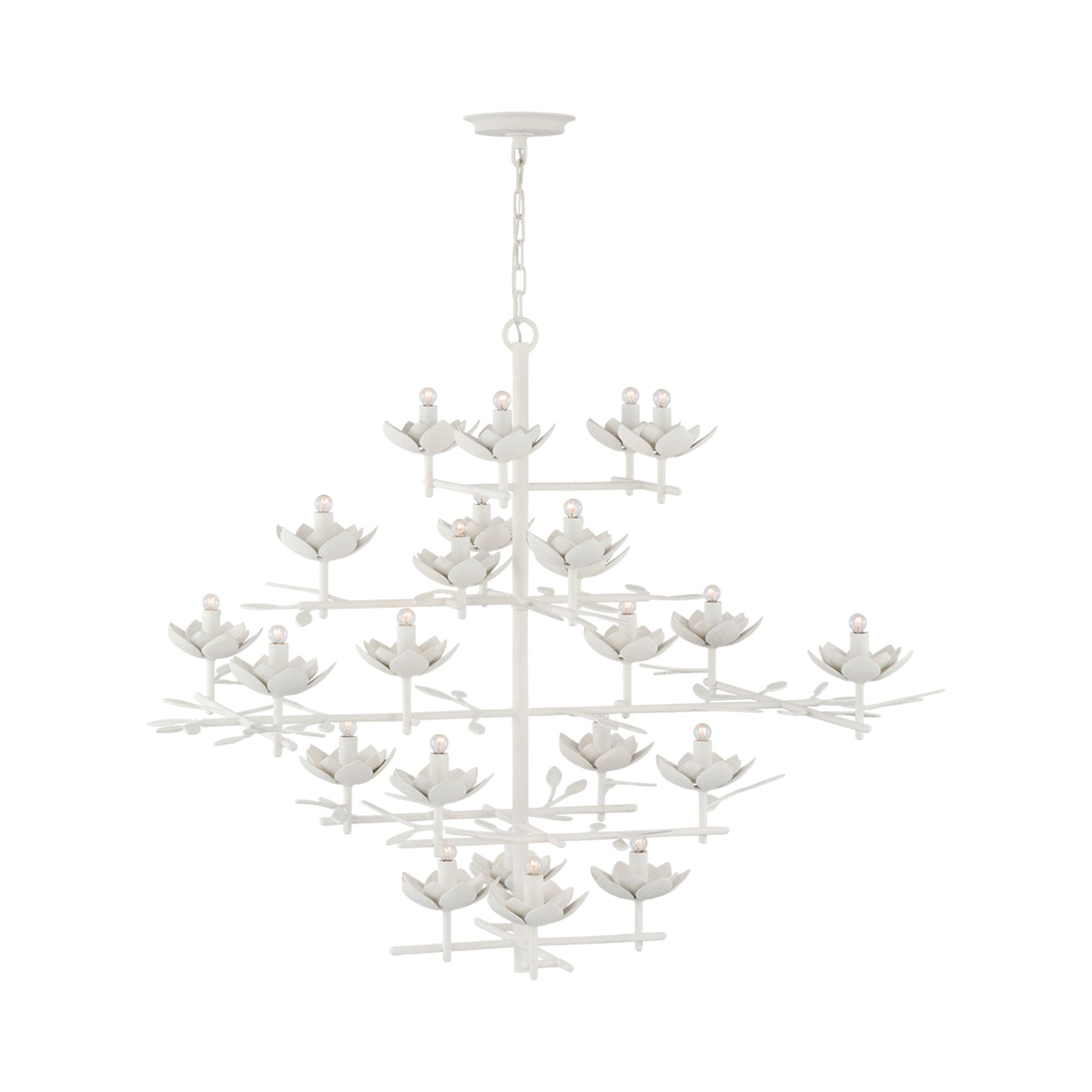 Clementine Chandelier in Plaster White (5-Tier).