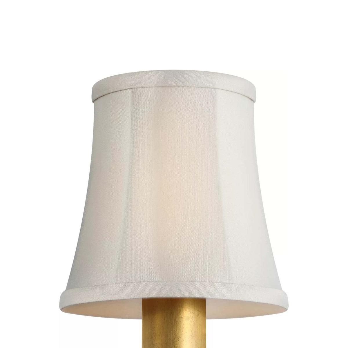 Clip Empire Lamp Shade in Champagne Silk Bell (4-Inch).