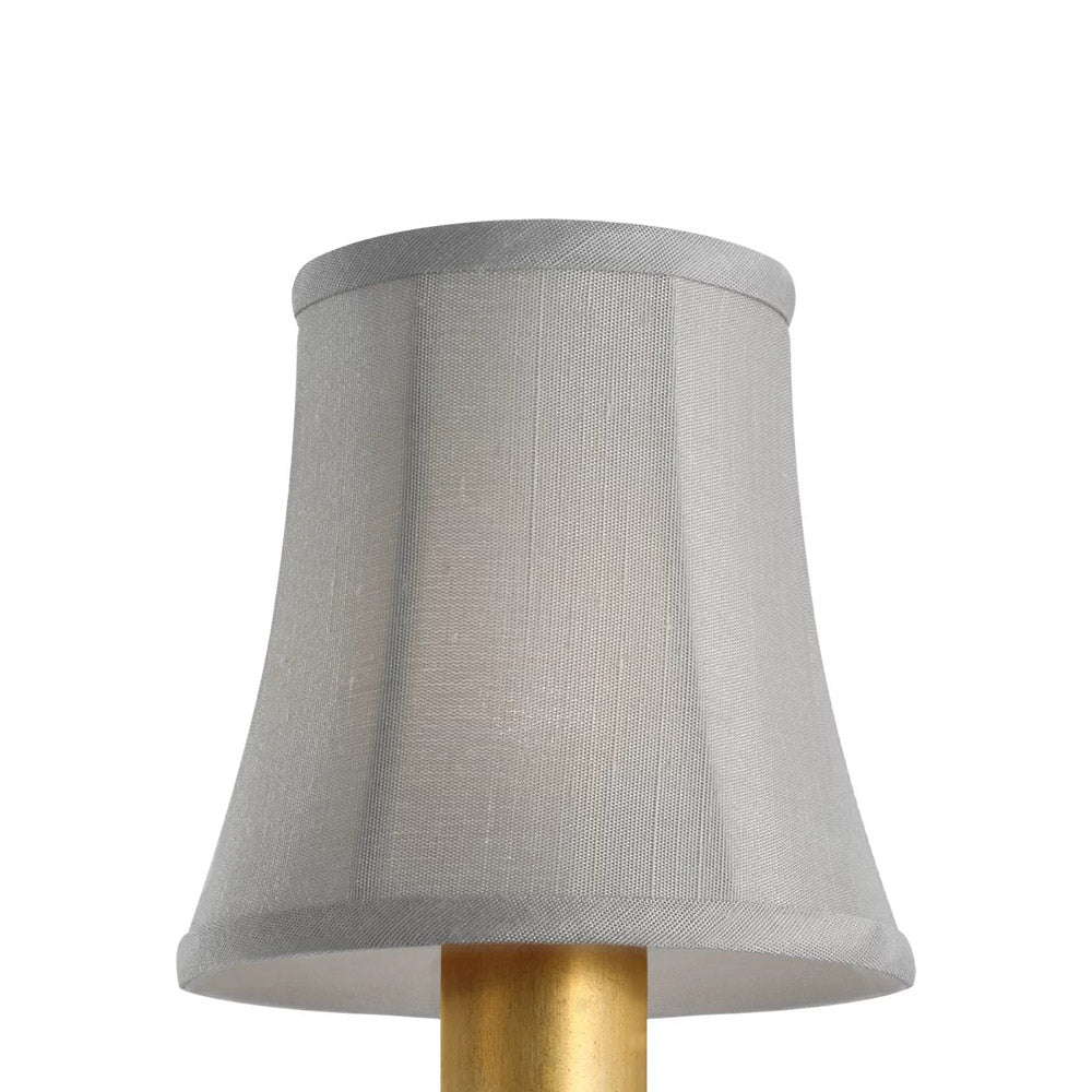 Clip Empire Lamp Shade in Mist Silk Bell (4-Inch).