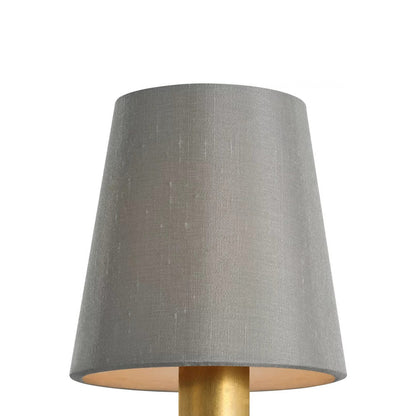 Clip Empire Lamp Shade in Mist Silk (4.25-Inch).