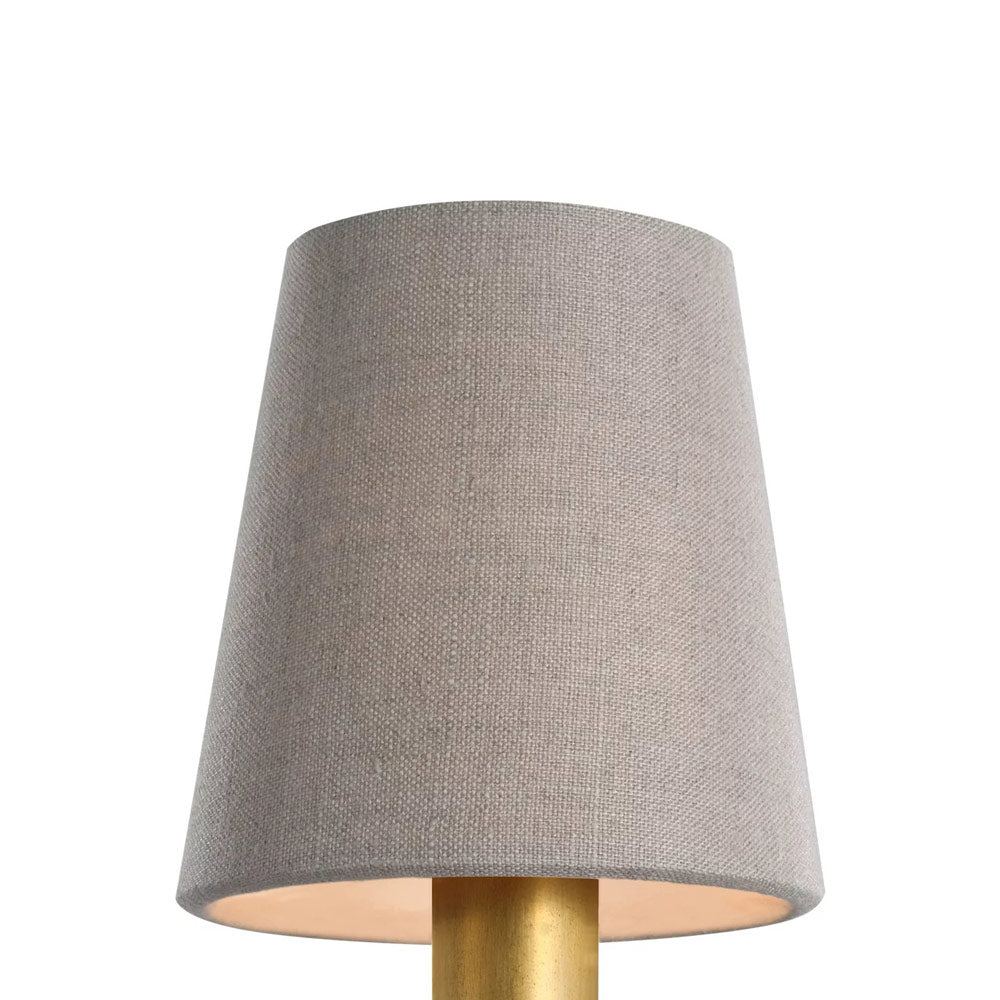 Clip Empire Lamp Shade in Natural Linen (4.25-Inch).