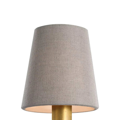 Clip Empire Lamp Shade in Natural Linen (4.25-Inch).