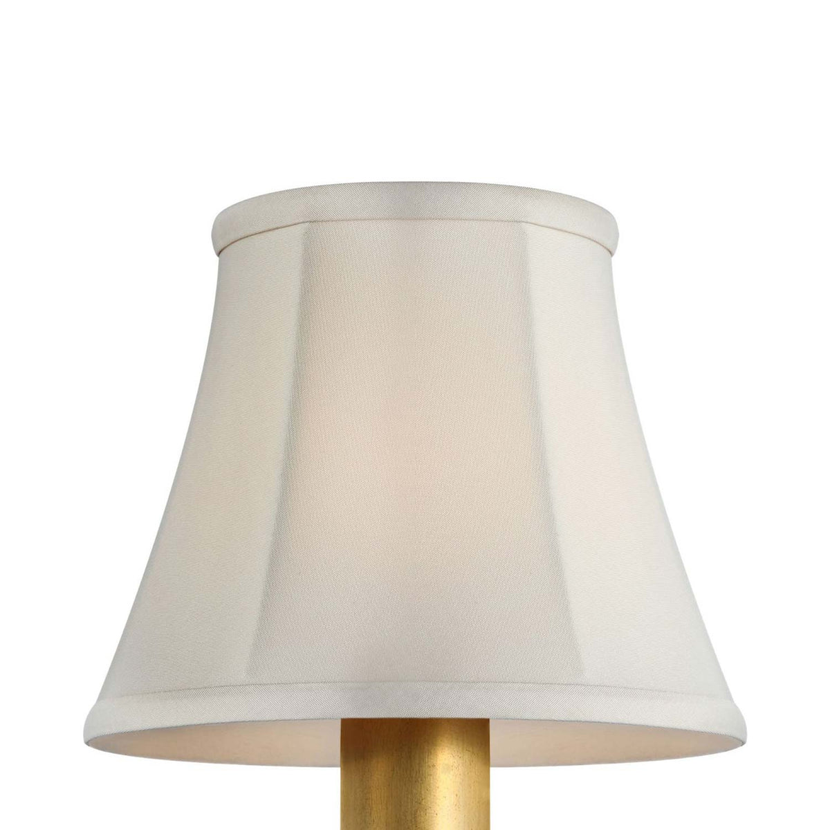 Clip Empire Lamp Shade in Champagne Silk Bell (5-Inch).