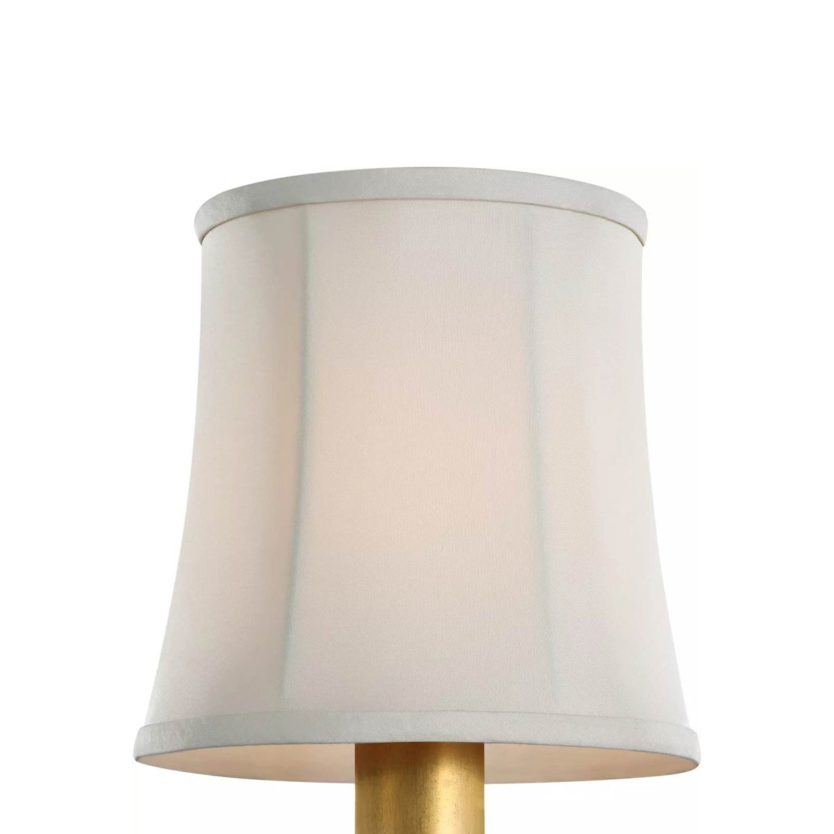 Clip Empire Lamp Shade in Champagne Silk Soft (5-Inch).