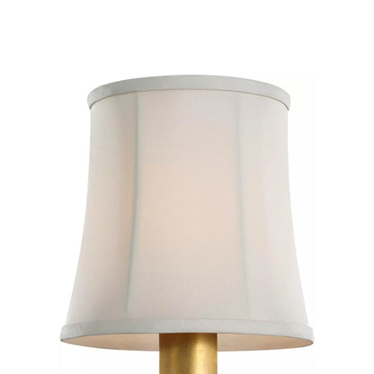 Clip Empire Lamp Shade in Champagne Silk Soft (5-Inch).