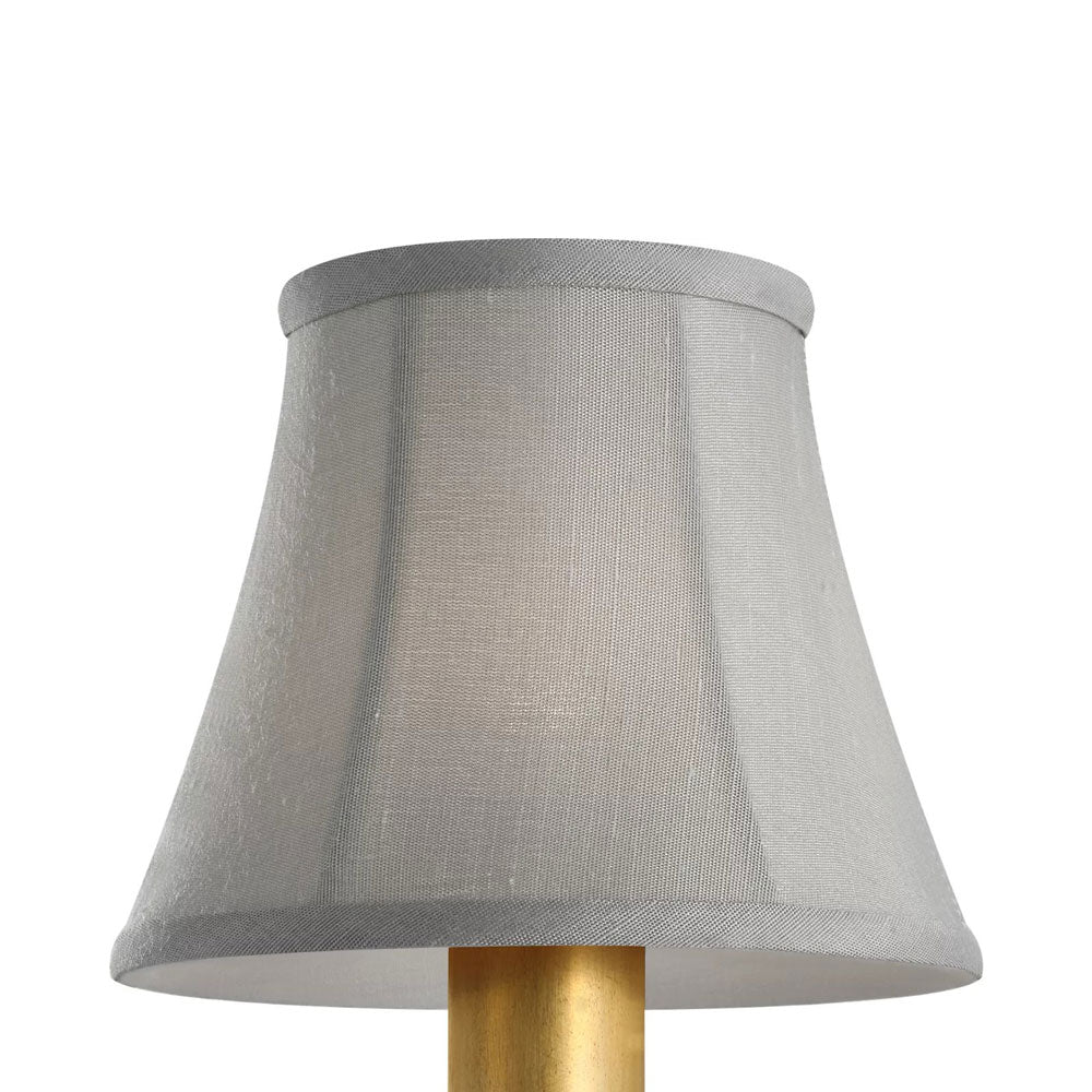 Clip Empire Lamp Shade in Mist Silk Bell (5-Inch).