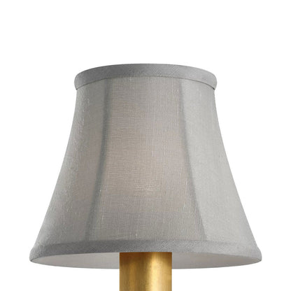 Clip Empire Lamp Shade in Mist Silk Bell (5-Inch).