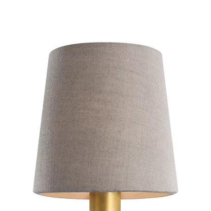 Clip Empire Lamp Shade in Natural Linen (5-Inch).