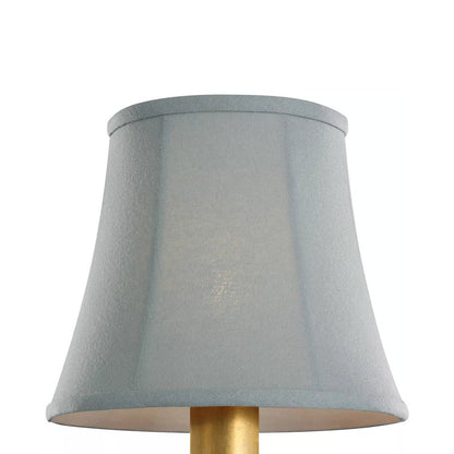 Clip Empire Lamp Shade in Blue Linen Soft (6-Inch).