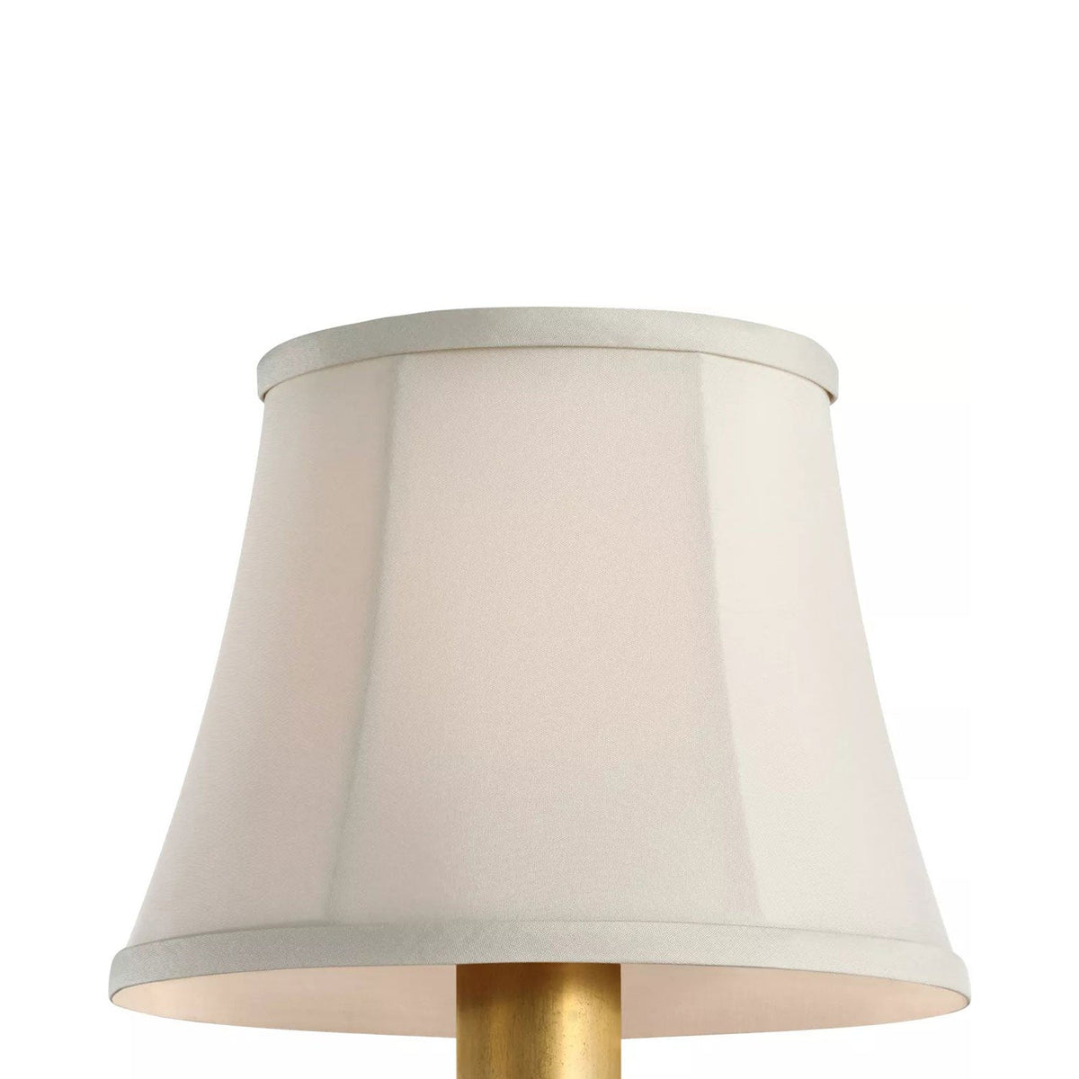 Clip Empire Lamp Shade in Champagne Silk Bell (6-Inch).