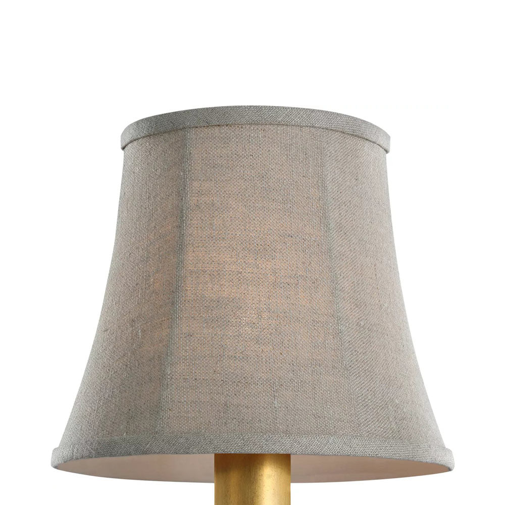 Clip Empire Lamp Shade in Natural Linen Soft (6-Inch).