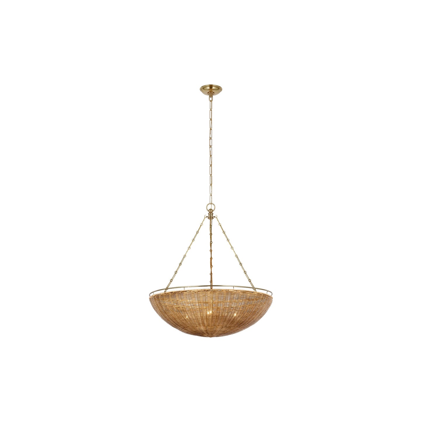 Clovis Chandelier in Antique-Burnished Brass (Medium).