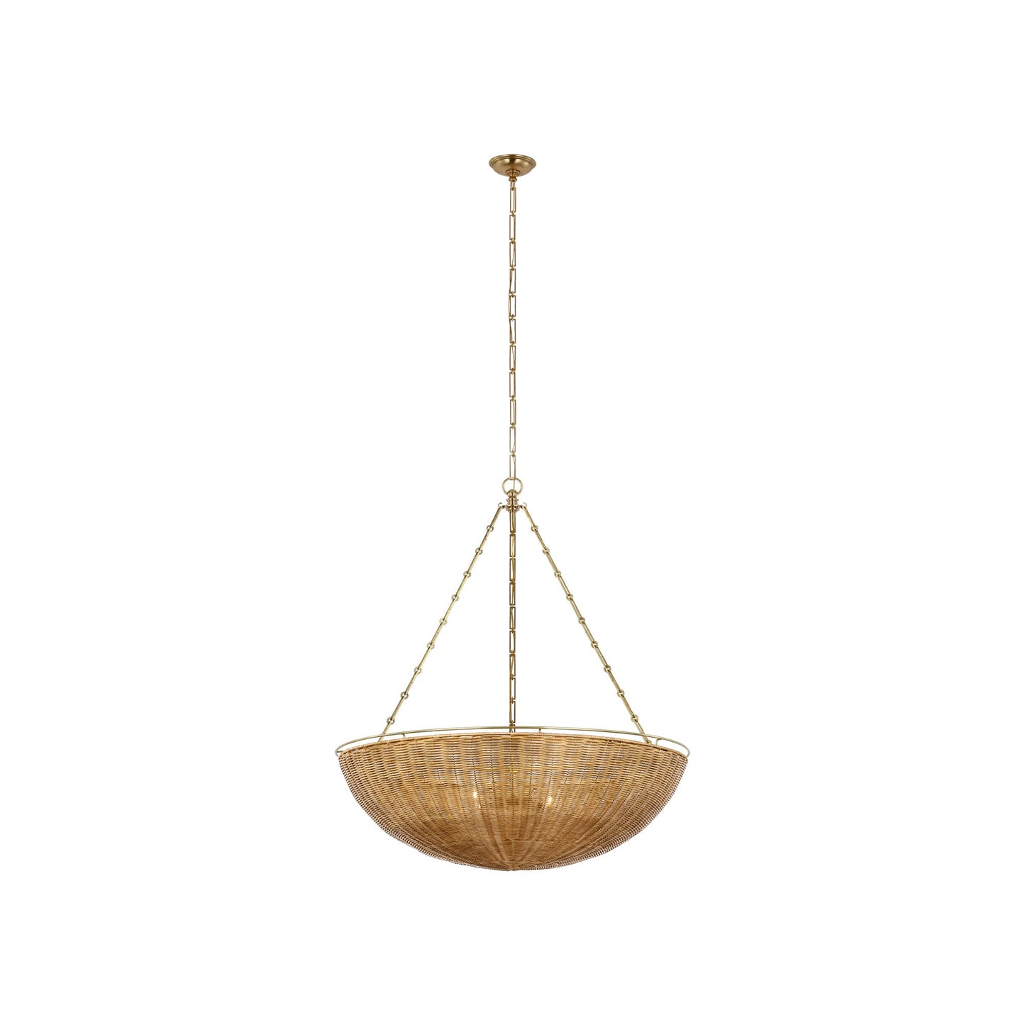 Clovis Chandelier in Antique-Burnished Brass (X-Large).