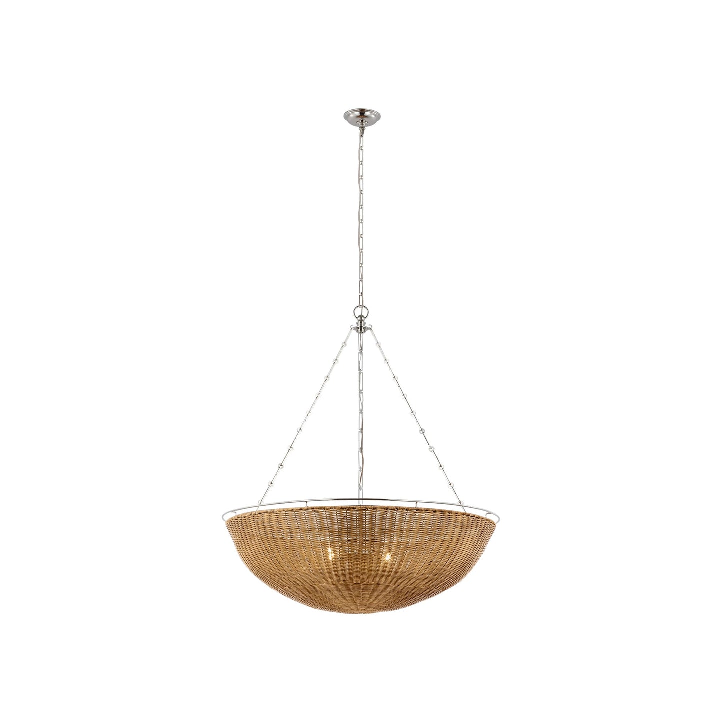 Clovis Chandelier in Polished Nickel (X-Large).