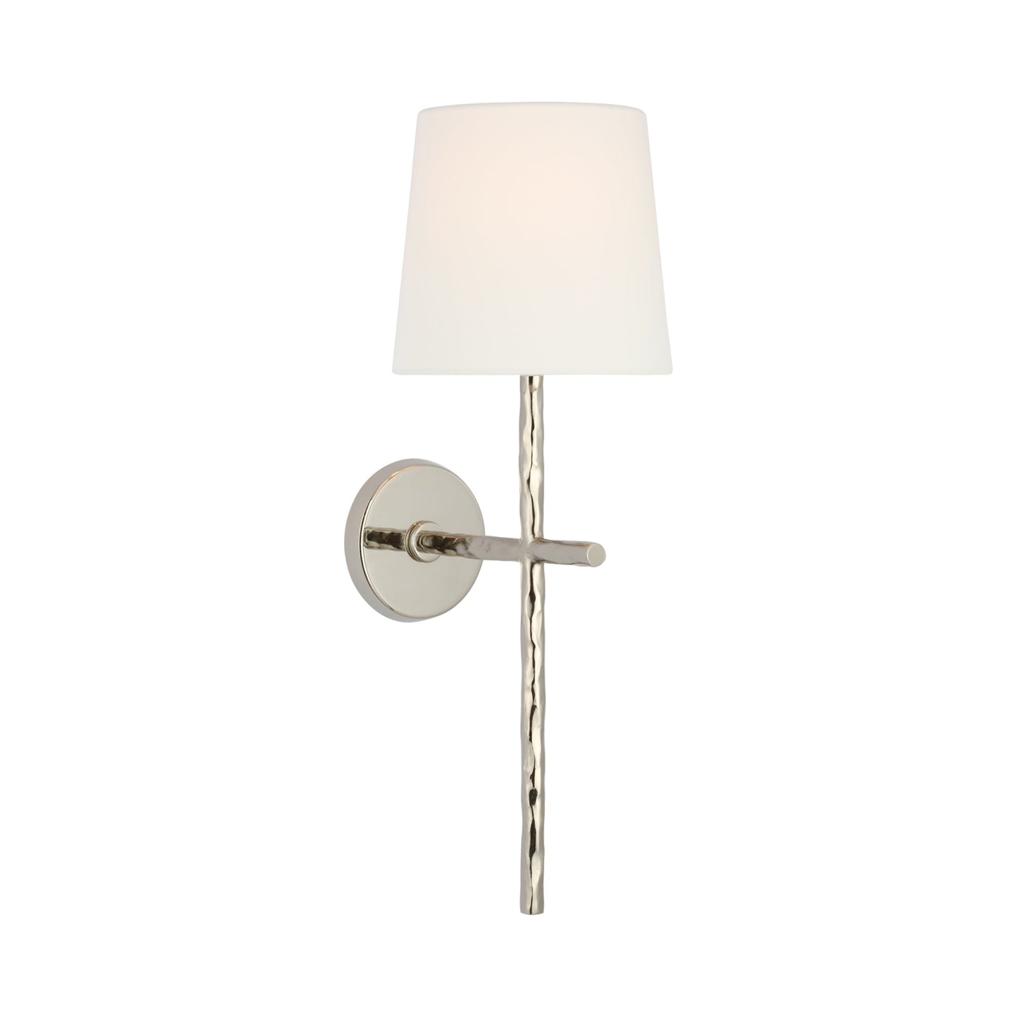 Collette Wall Light in Polished Nickel.