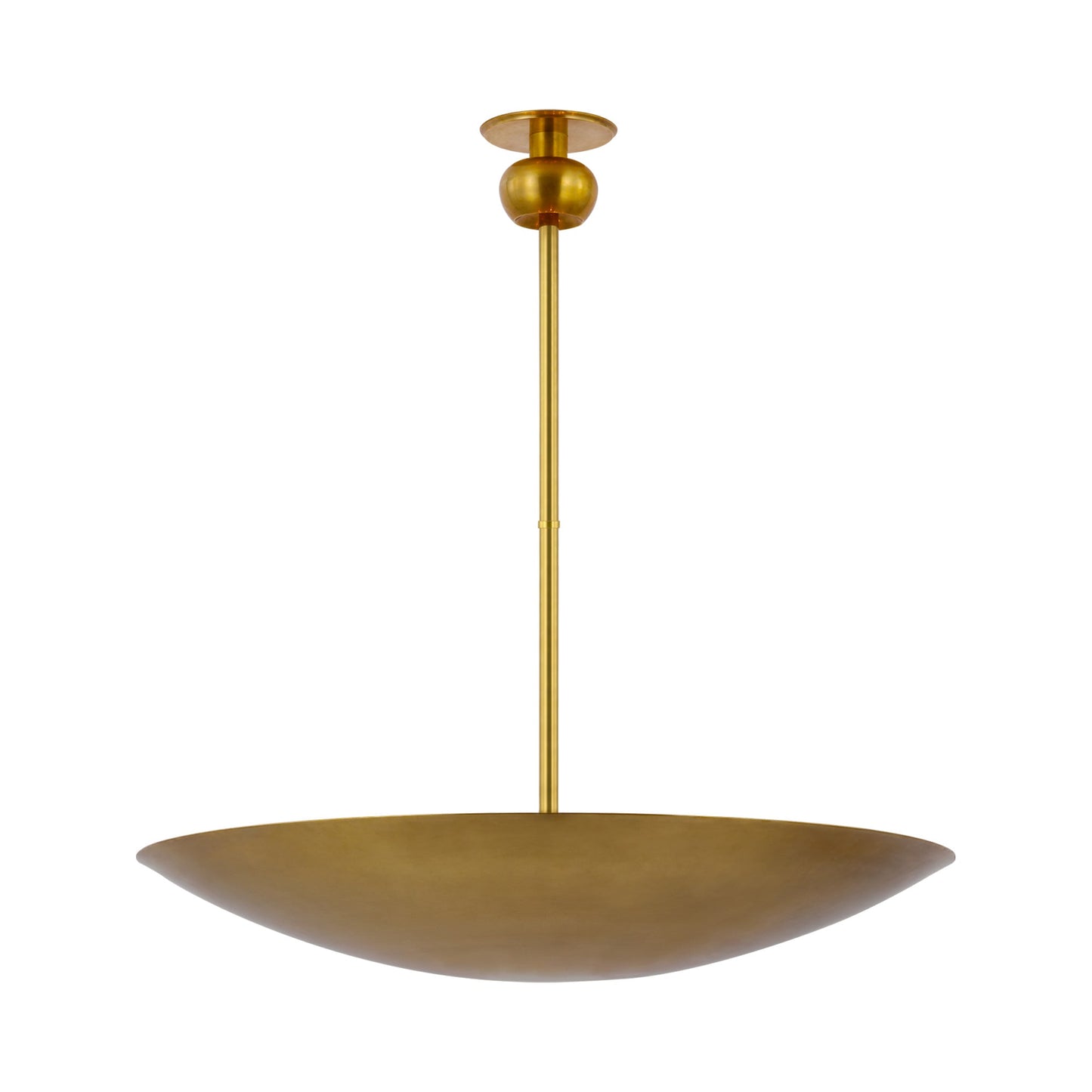 Comtesse Uplight Chandelier in Hand-Rubbed Antique Brass (Large).