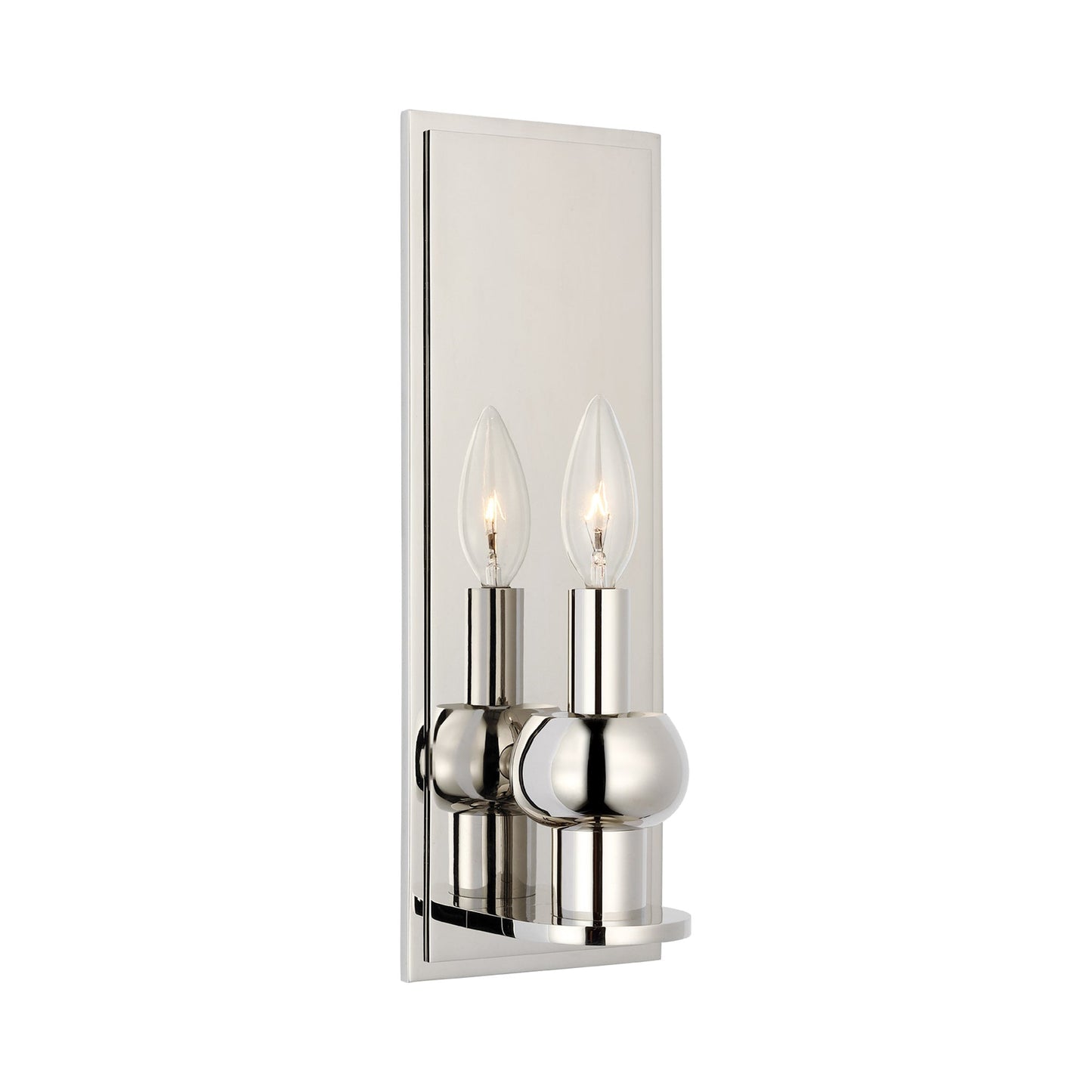 Comtesse Wall Light in Polished Nickel.