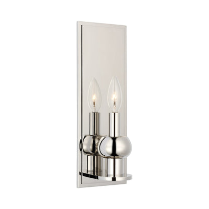 Comtesse Wall Light in Polished Nickel.