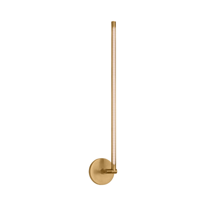 Cona LED Wall Light in Antique-Burnished Brass.