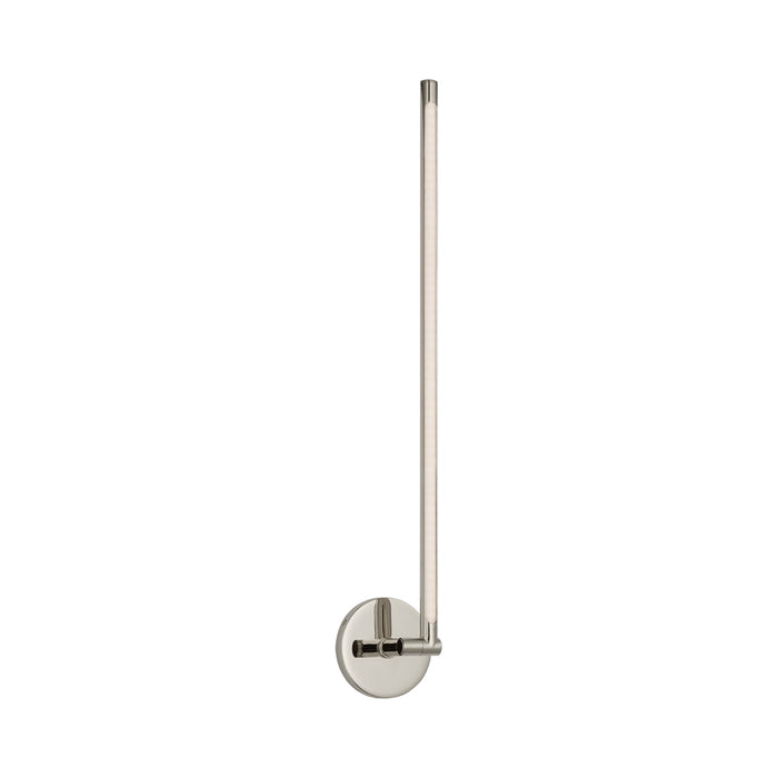 Cona LED Wall Light in Polished Nickel.