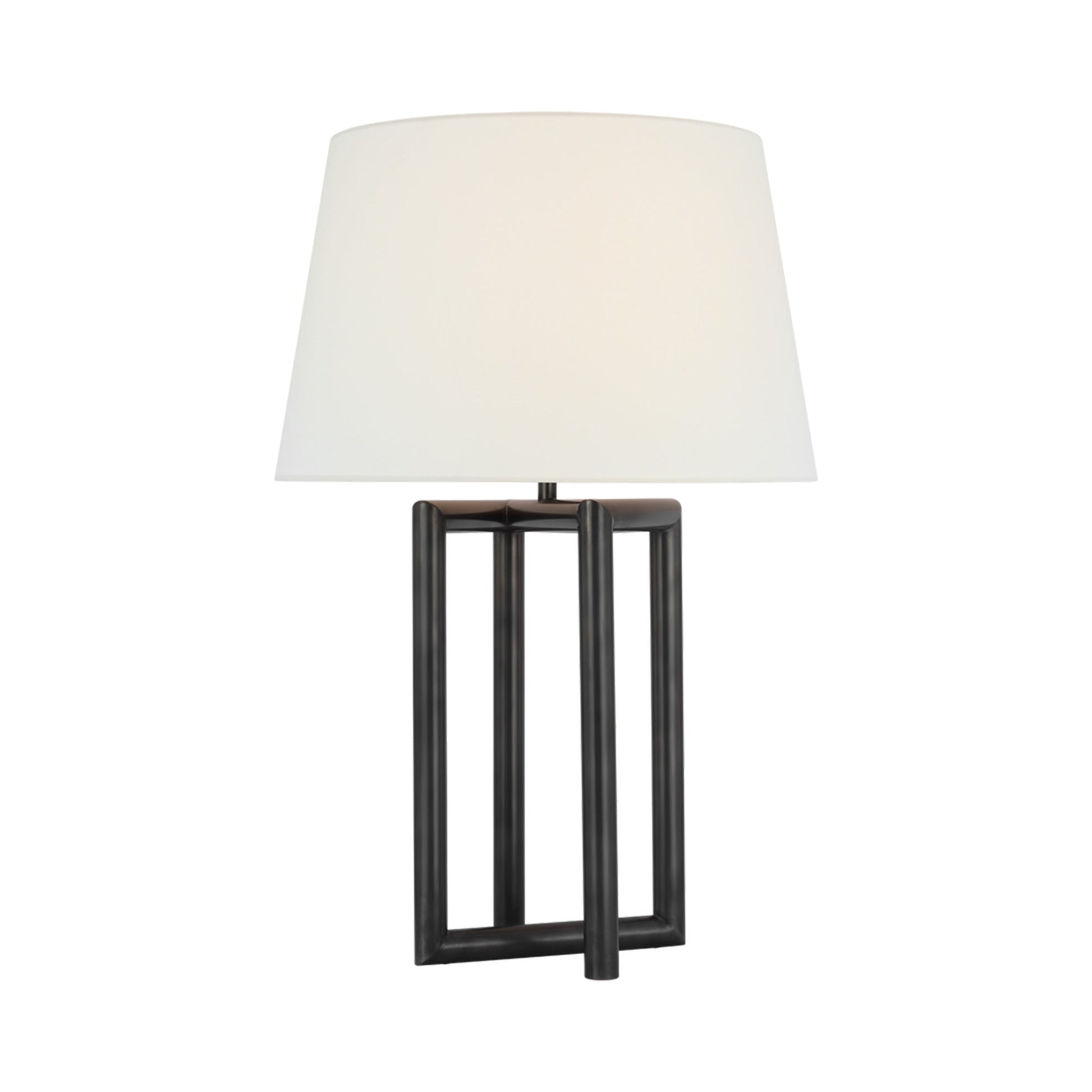 Concorde Table Lamp in Antique-Burnished Brass.
